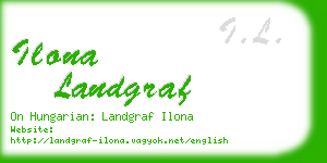 ilona landgraf business card